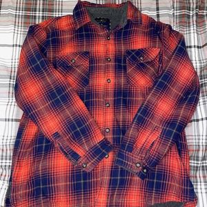 Orange and Blue Flannel